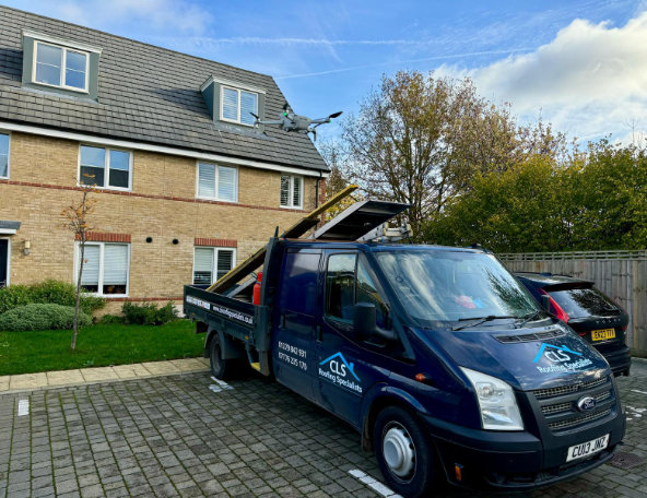 Example of building control compliant roofing work.