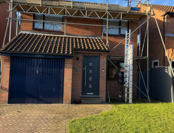 Example of building control compliant roofing work.