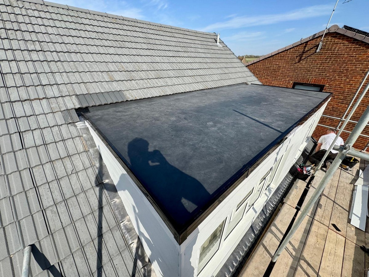 CLS Roofing Specialists working on a local project.