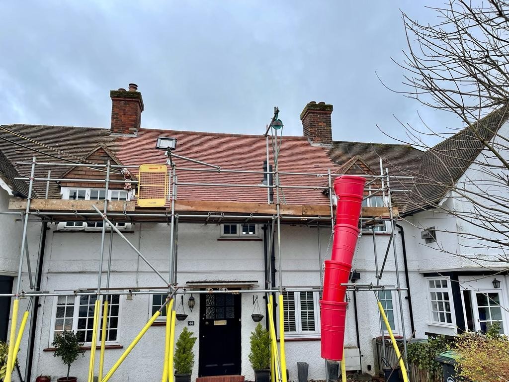 CLS Roofing Specialists working on a local project.